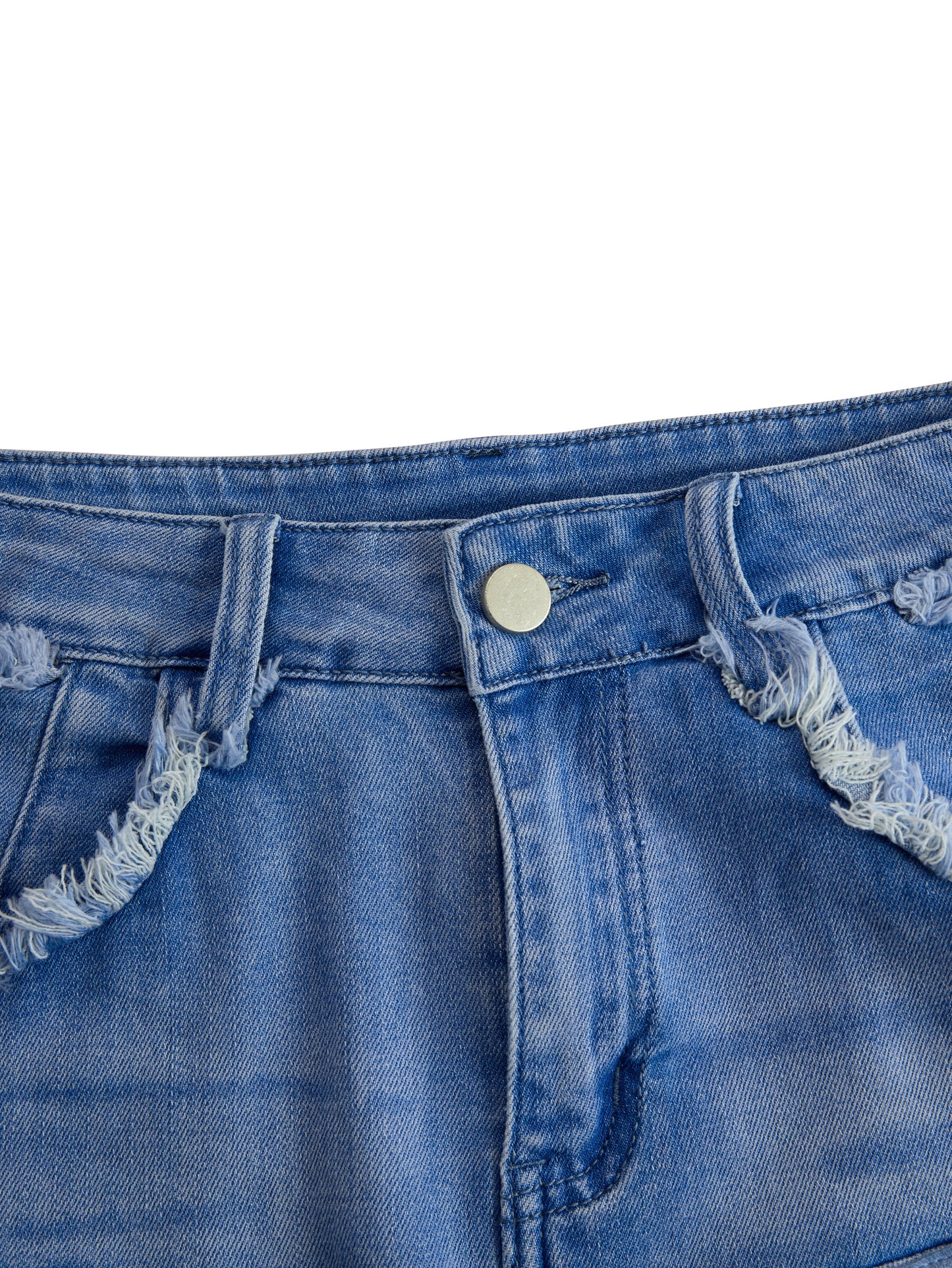 Culottes vaqueros de mezclilla azul claro