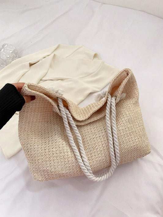 Bolso bandolera de mimbre