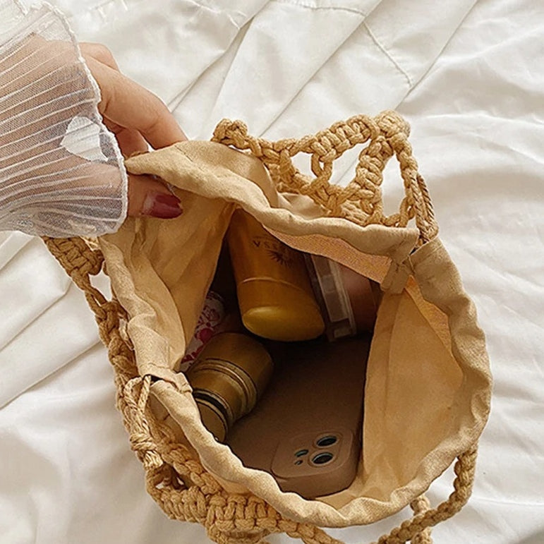 Bolso de playa trenzado