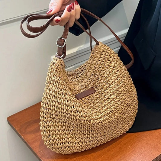 Bolso cruzado de paja