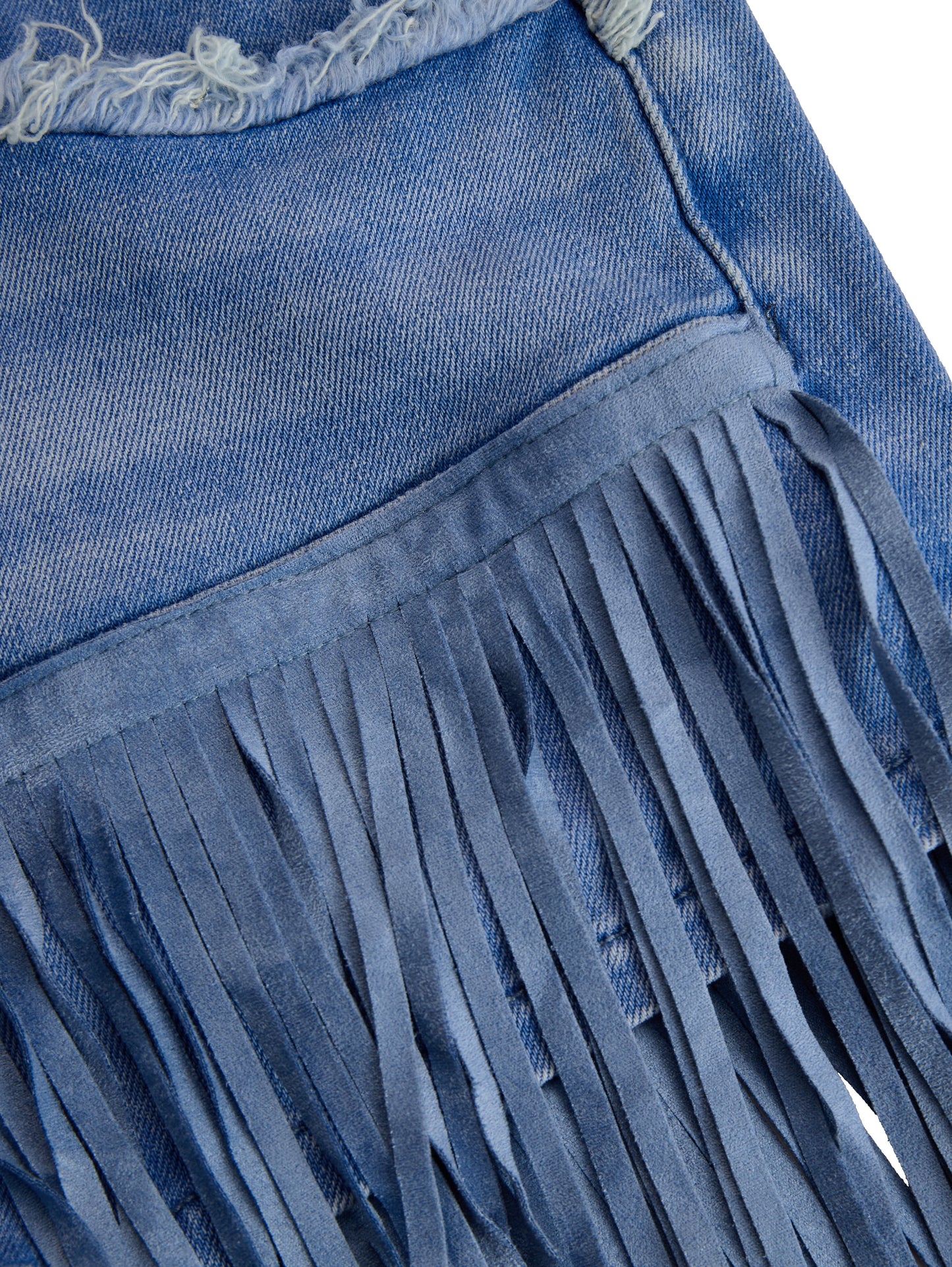 Culottes vaqueros de mezclilla azul claro