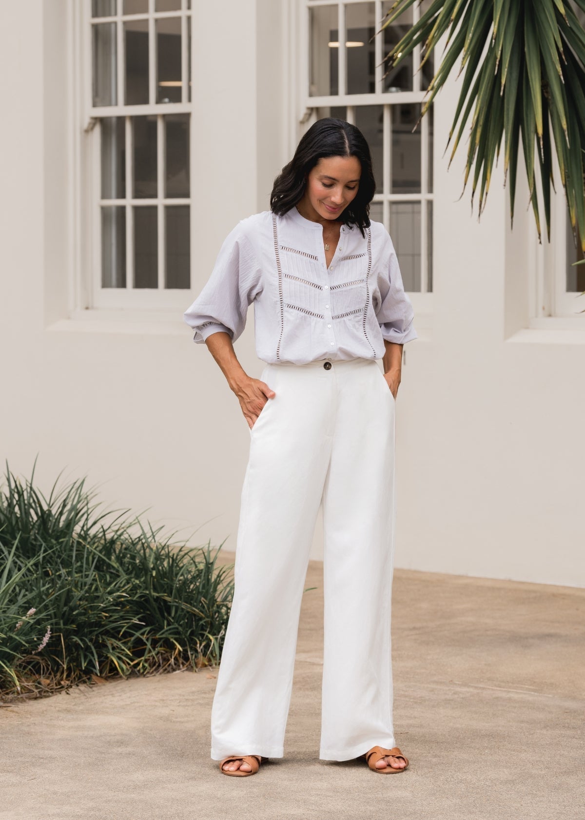 Pantalón Estella - Marfil