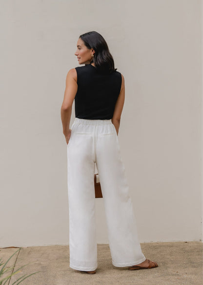 Pantalón Estella - Marfil