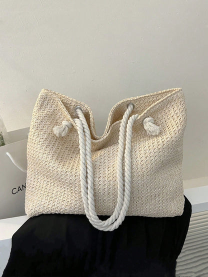 Bolso bandolera de mimbre