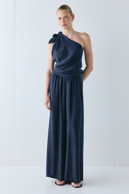 Top Celeste Azul Marino