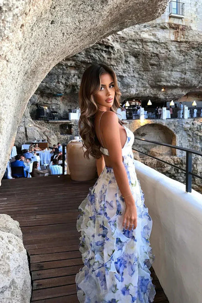 Pristina | Vestido floral con volantes