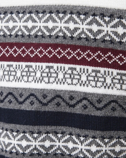Jersey  de algodón con cremallera y estampado
