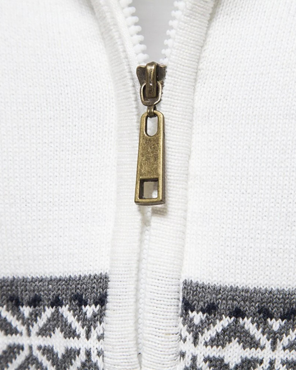 Jersey  de algodón con cremallera y estampado