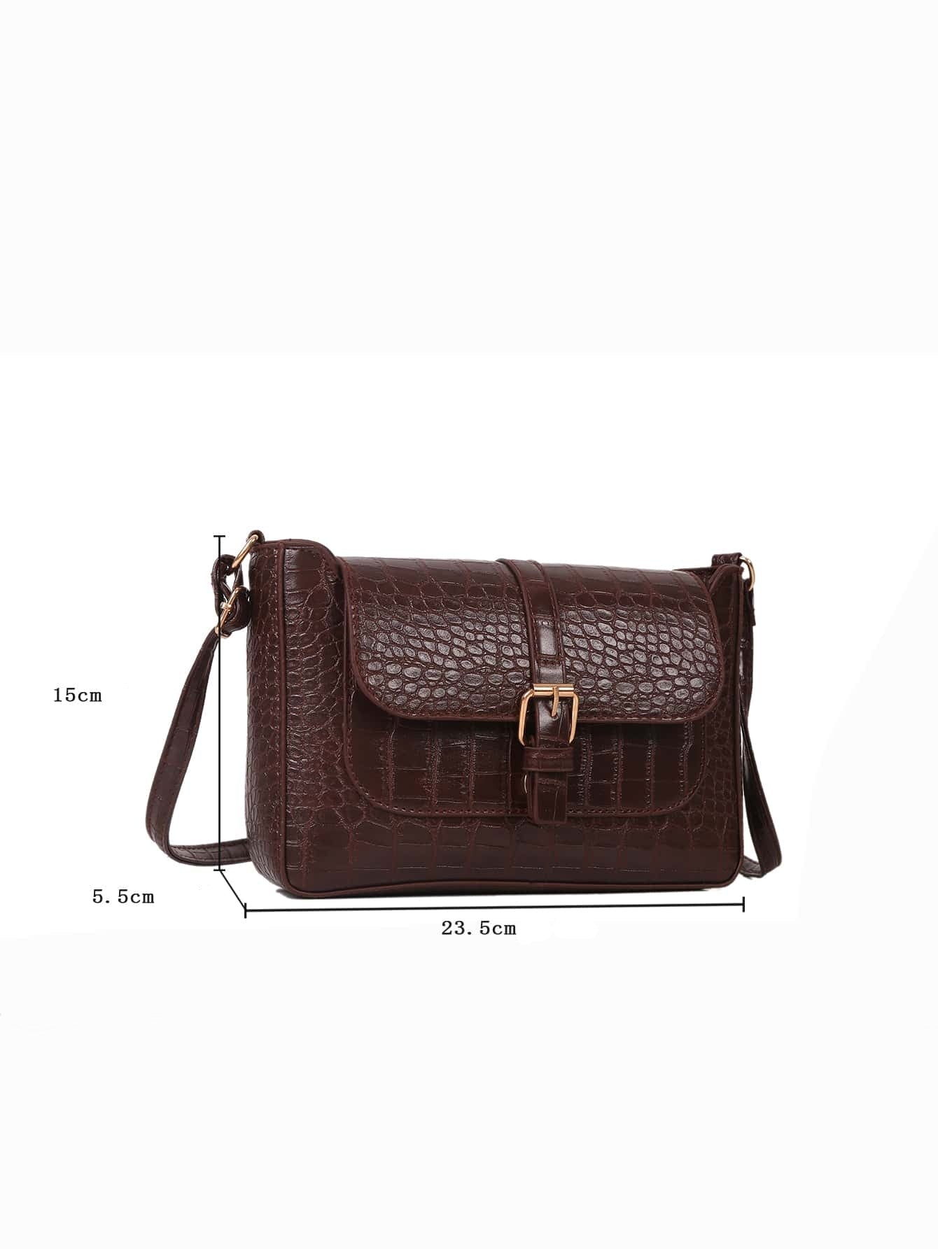 Bolso cruzado con estampado de rombos