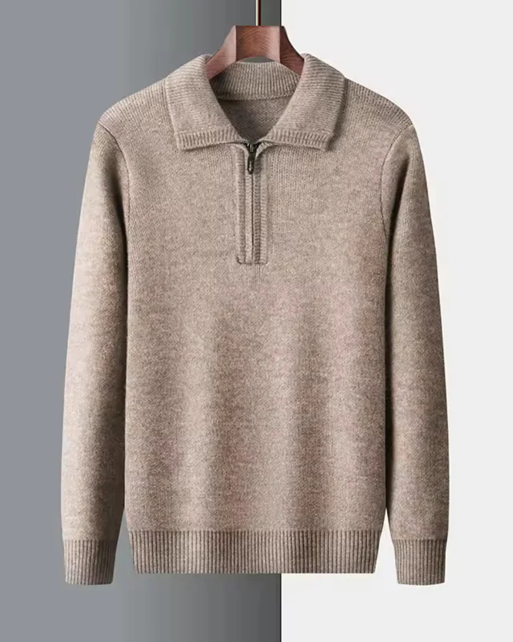 Jersey de cachemira con cremallera Gstaad