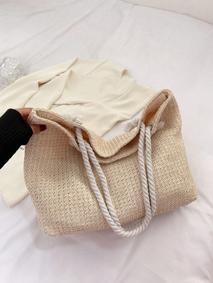 Bolso bandolera de mimbre