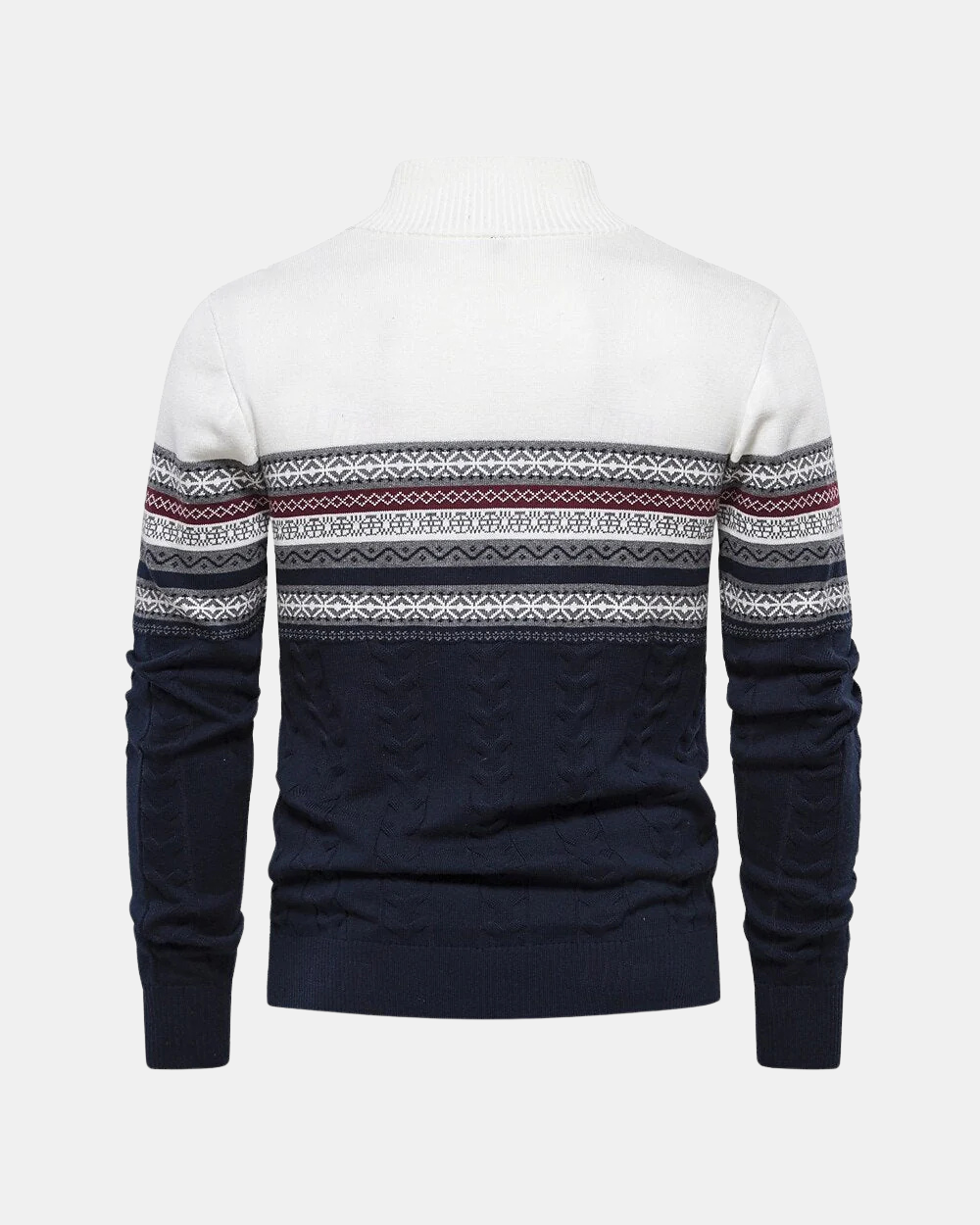 Jersey  de algodón con cremallera y estampado