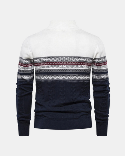 Jersey  de algodón con cremallera y estampado