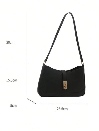 Bolso bandolera con detalles dorados