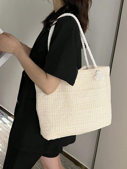 Bolso bandolera de mimbre