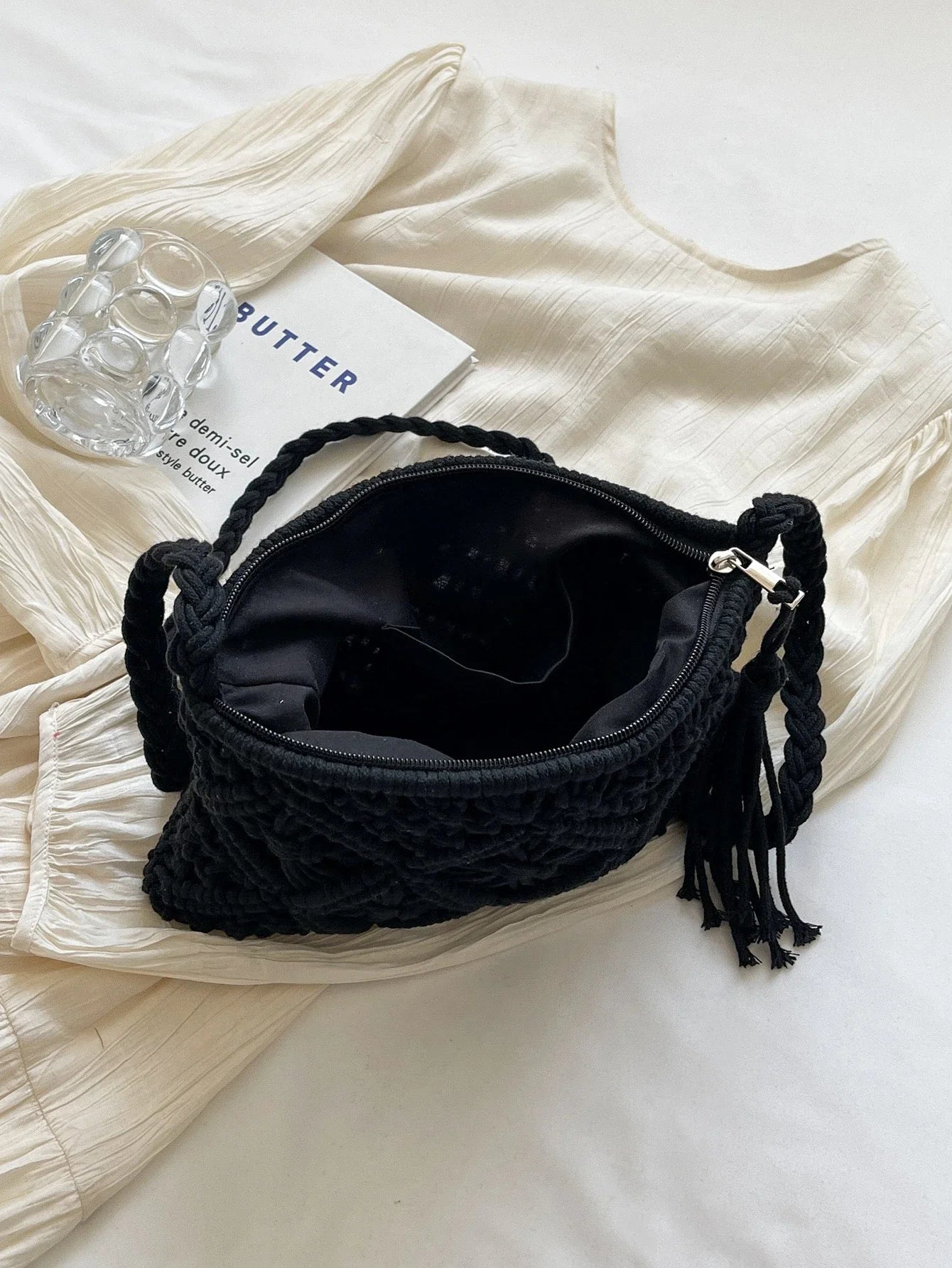 Bolso cruzado de tela