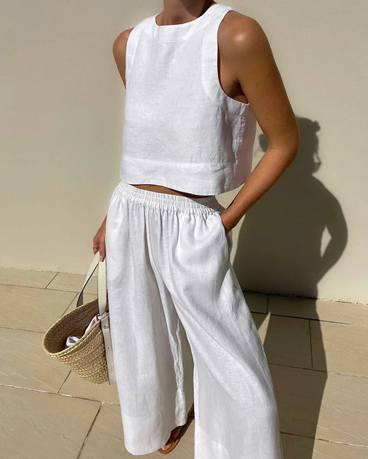 Amanda | Conjunto de verano de lino