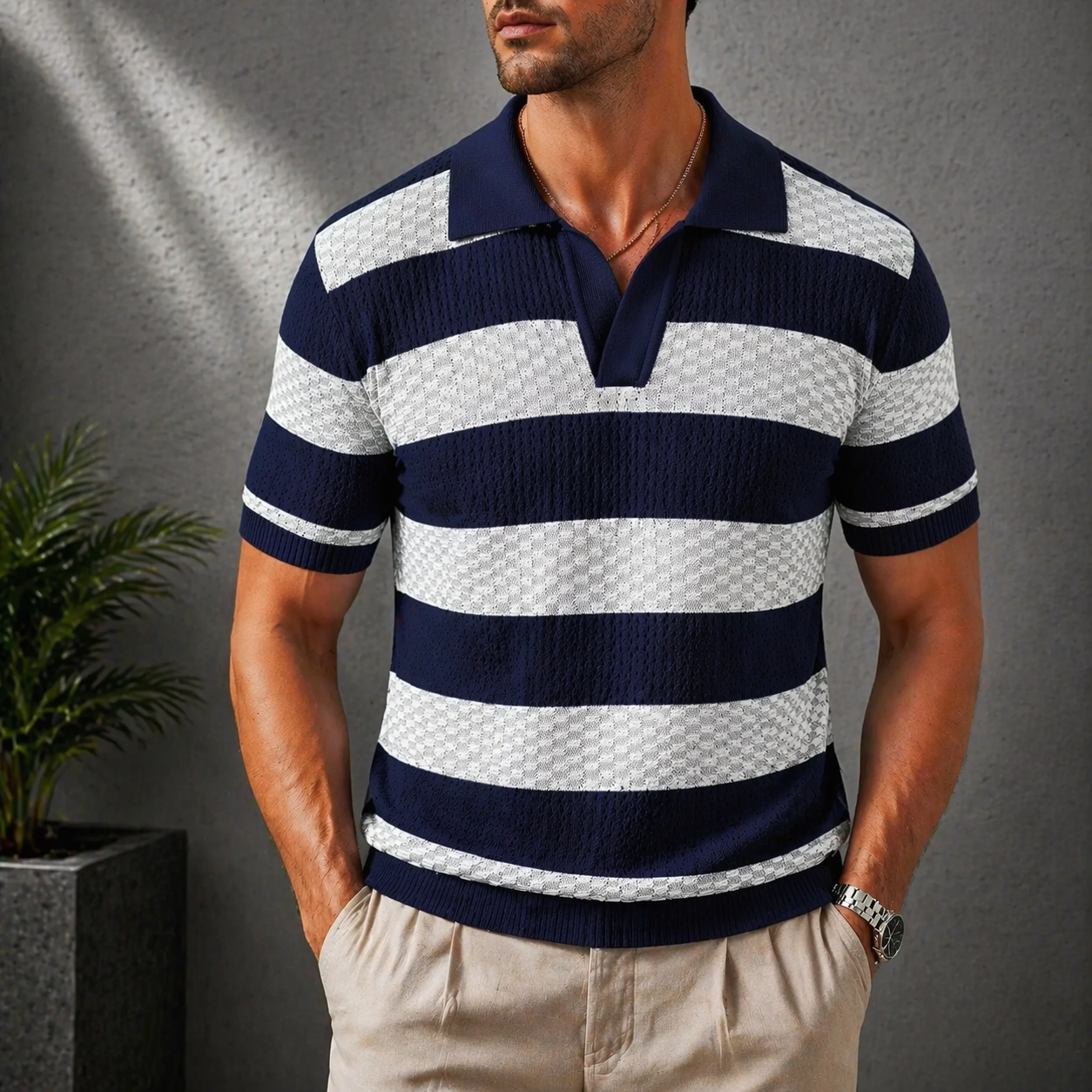 Aldridge | Polo de punto vintage