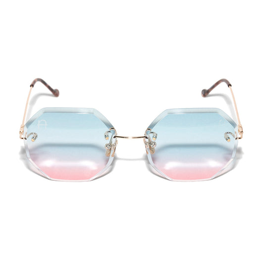 Gafas Rosas Azulado Diamante