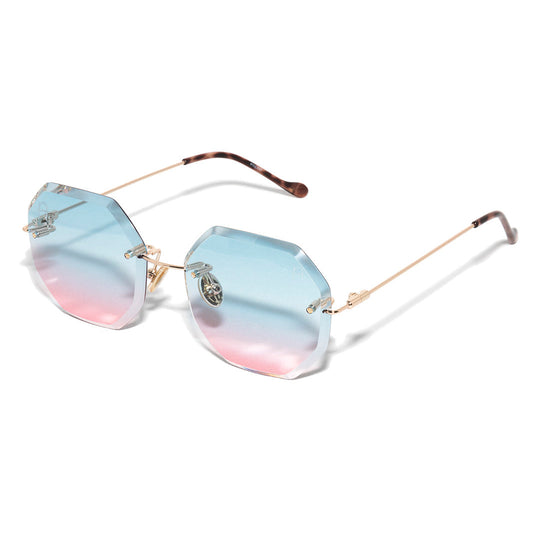 Gafas Rosas Azulado Diamante