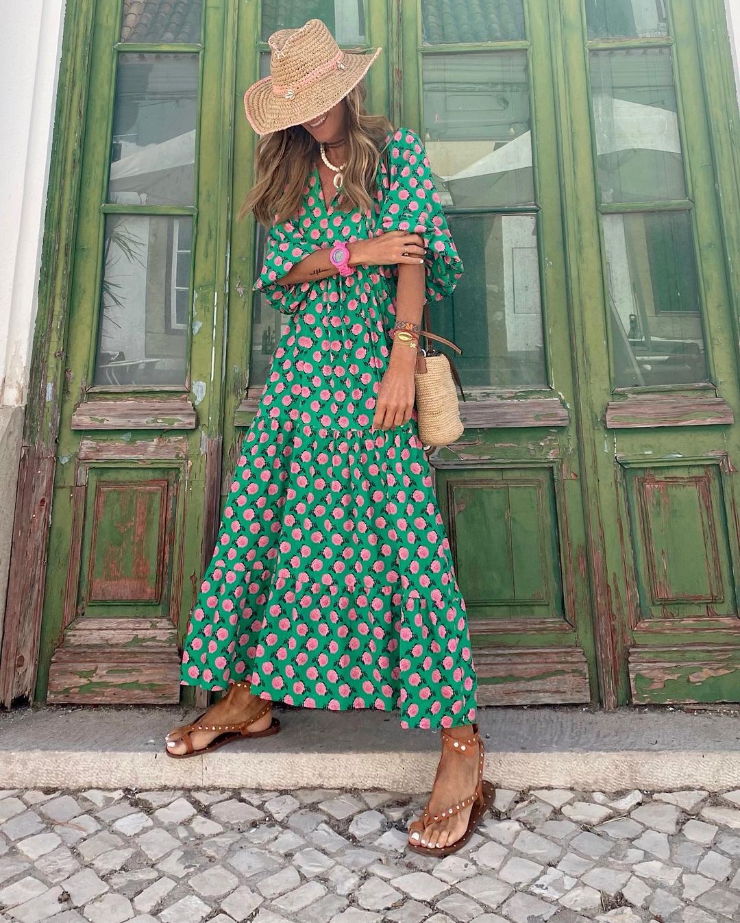 Bellona | Vestido largo de estilo bohemio
