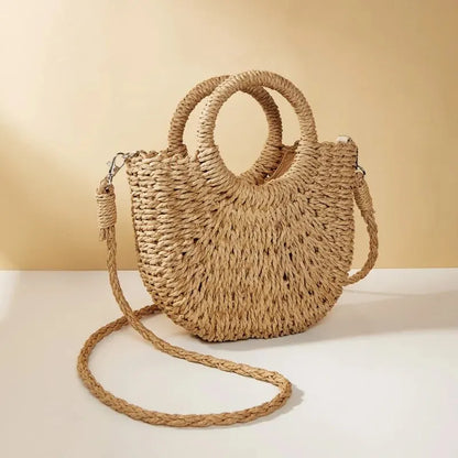 Bolso bandolera de paja