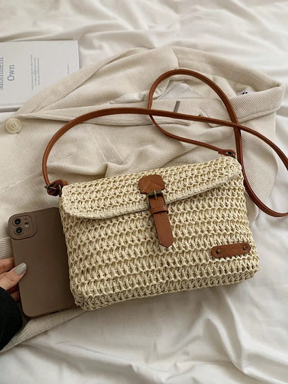 Bolso bandolera de paja
