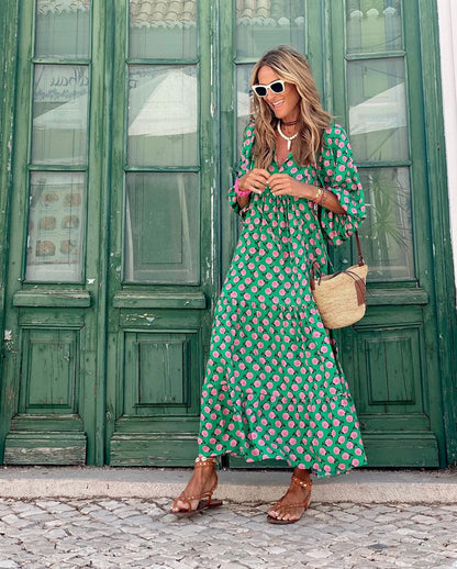 Bellona | Vestido largo de estilo bohemio