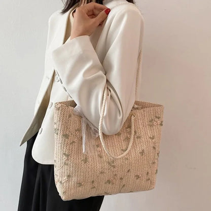 Bolso tote con estampado floral