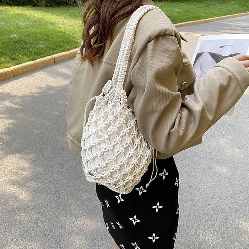 Bolso de playa trenzado