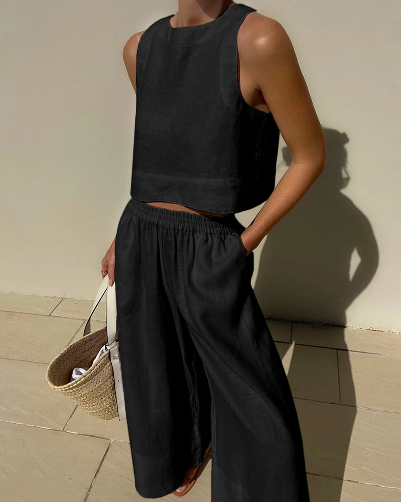 Amanda | Conjunto de verano de lino