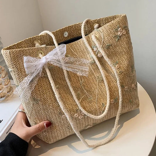 Bolso tote con estampado floral