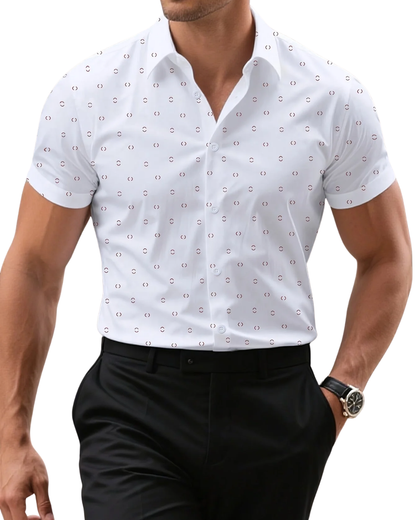 Elegante camisa de manga corta