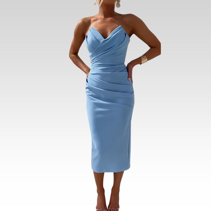 Laura | Vestido sin tirantes