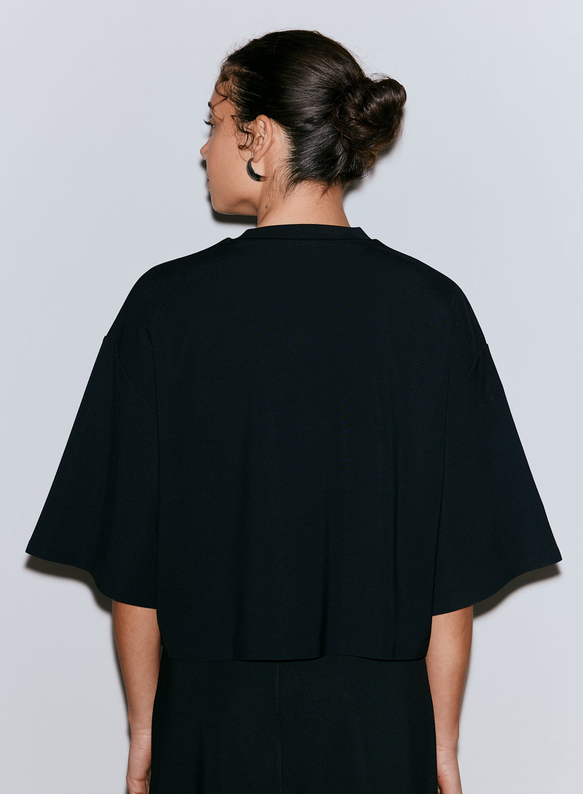 Black Luxe Boxy Short Sleeve