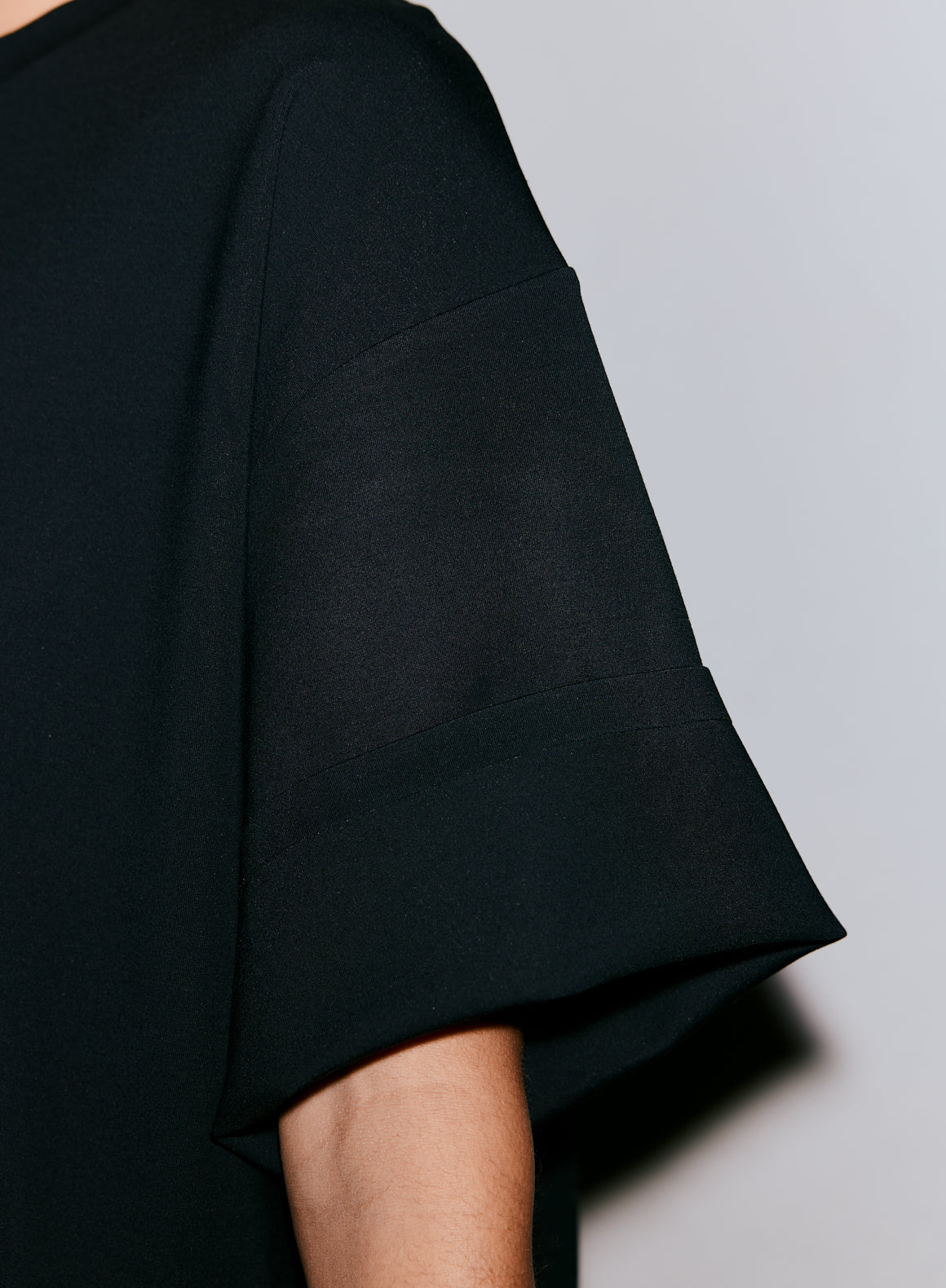 Black Luxe Boxy Short Sleeve