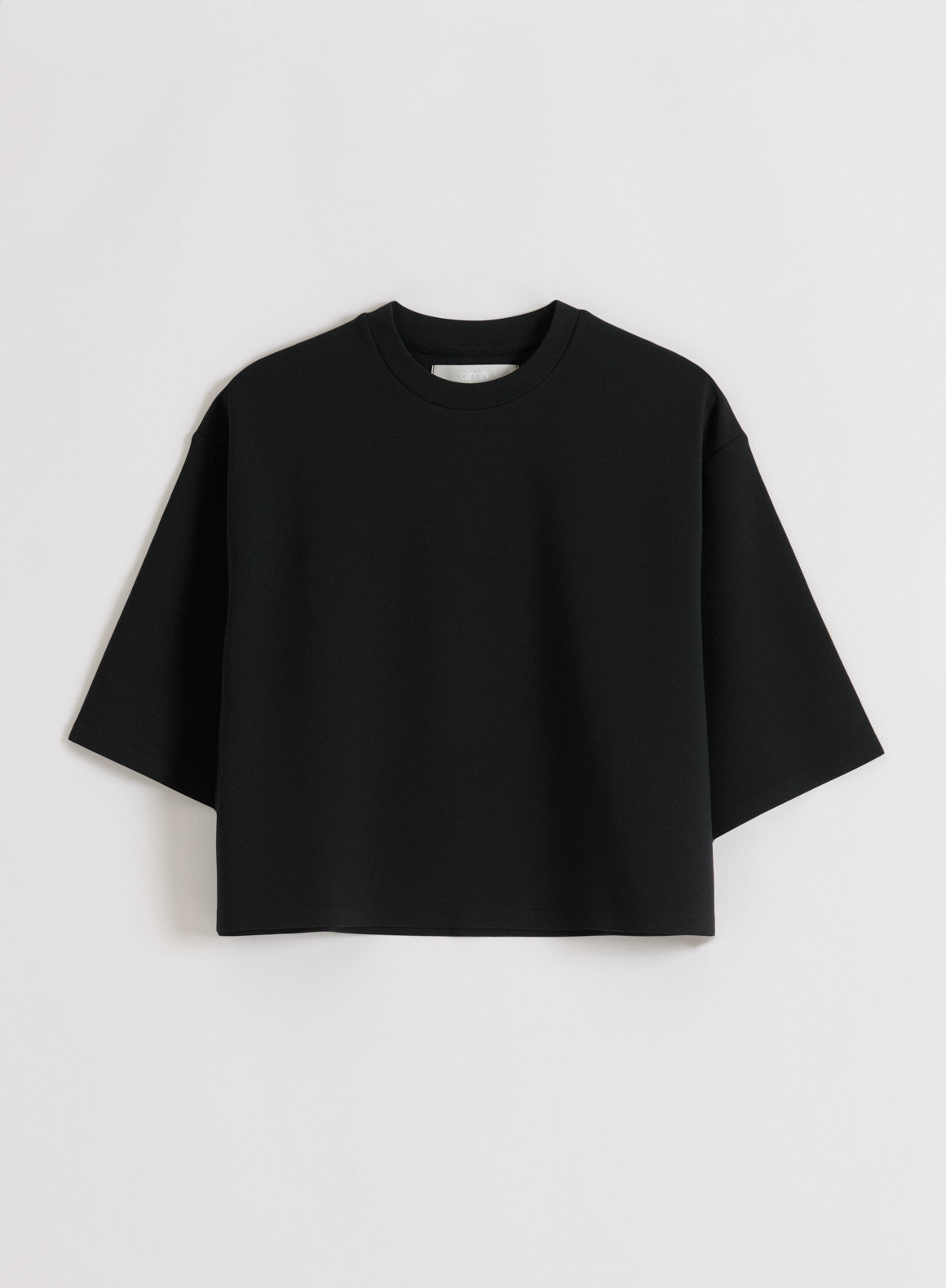 Black Luxe Boxy Short Sleeve