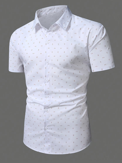 Elegante camisa de manga corta