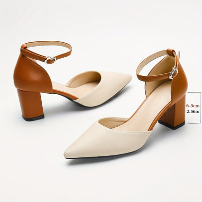 Marielle | Tacones con tiras bicolores