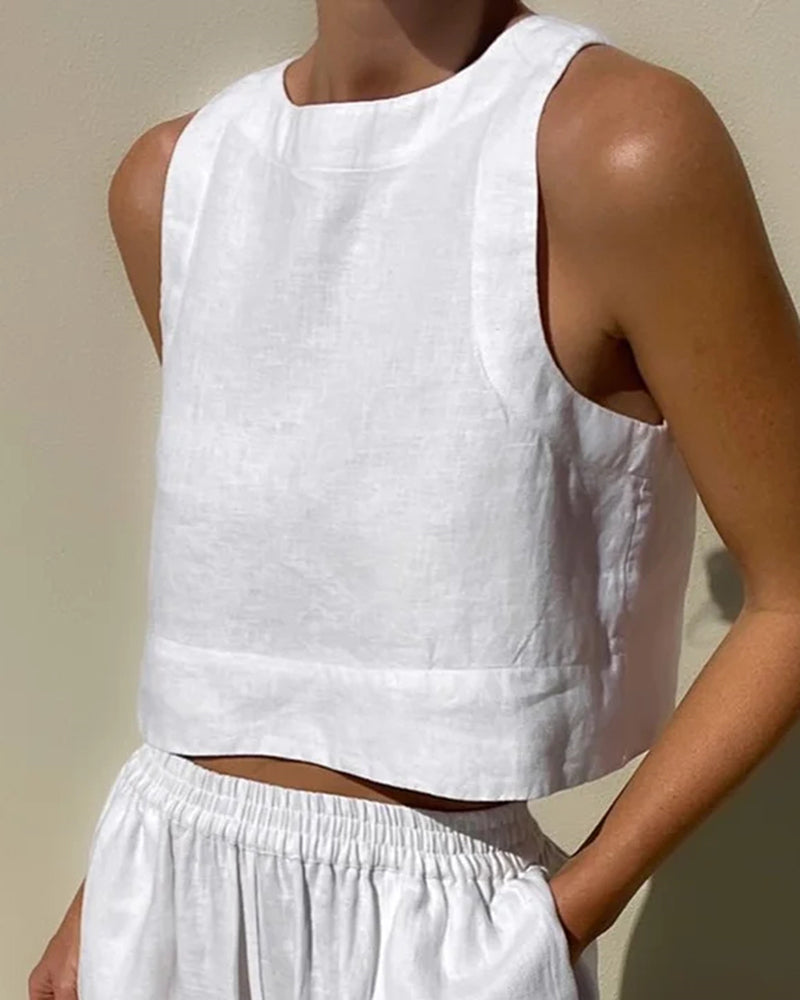 Amanda | Conjunto de verano de lino