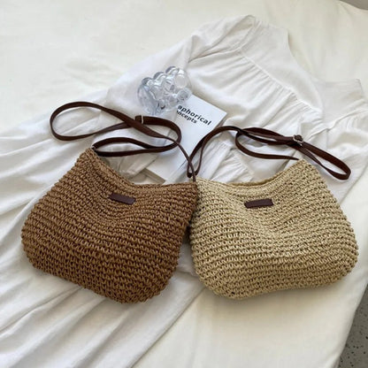 Bolso cruzado de paja