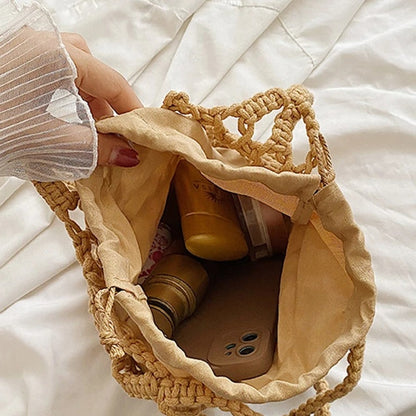 Bolso de playa trenzado