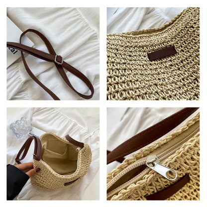 Bolso cruzado de paja