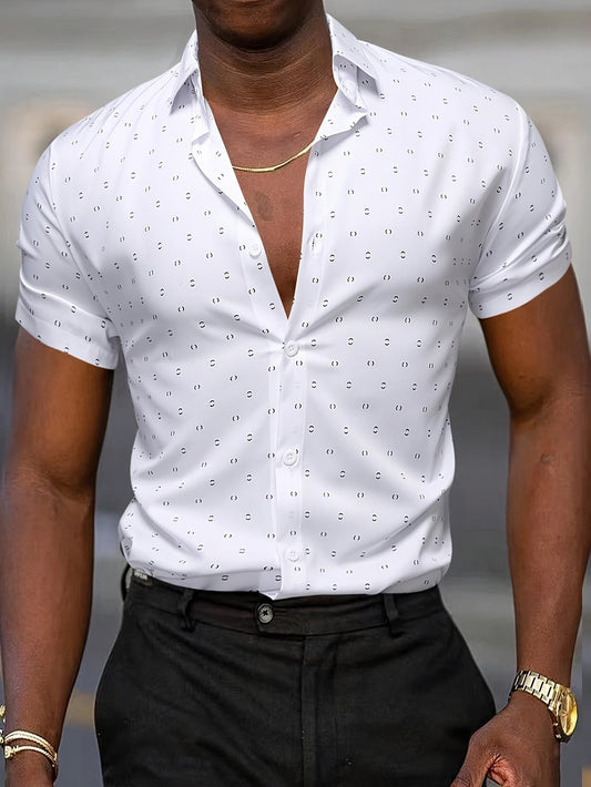 Elegante camisa de manga corta