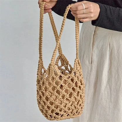 Bolso de playa trenzado