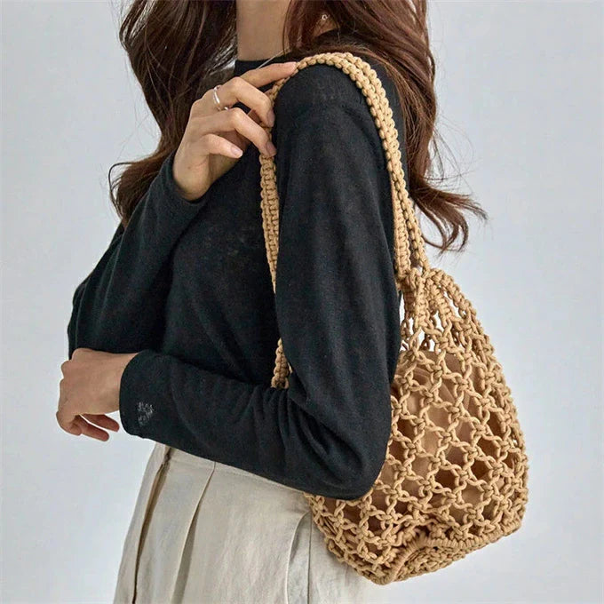 Bolso de playa trenzado