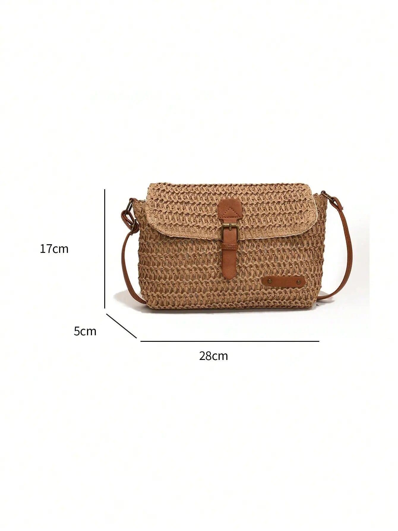 Bolso bandolera de paja