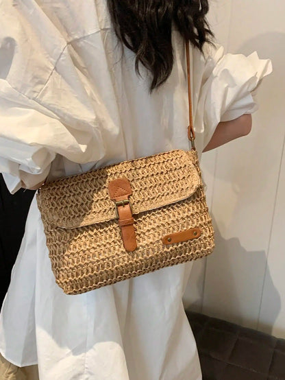 Bolso bandolera de paja