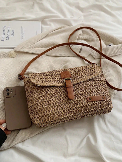 Bolso bandolera de paja