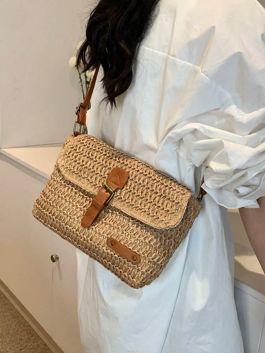 Bolso bandolera de paja